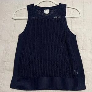 A New Day Navy Sleeveless Knit Top
